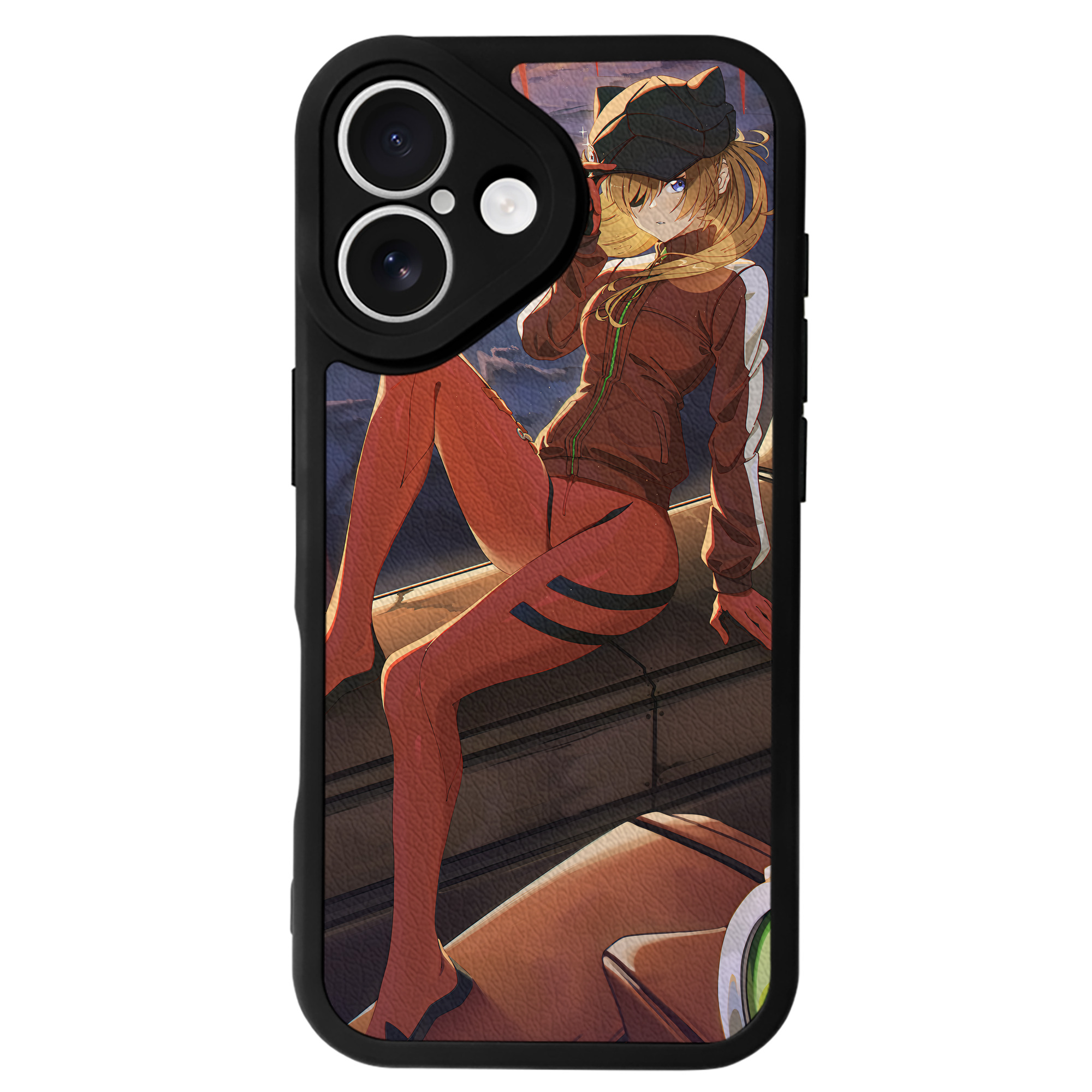 （画像用） EVA 新世紀エヴァンゲリオン 【iPhone 16シリーズ対応】シリコンスマホケース（レザー調） 材質：シリコン